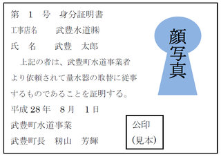 イラスト:身分証明書